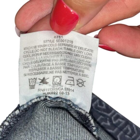 Tory Burch Slim Straight Skinny Blue Wash Jeans Women’s 27 Classic Casual Denim - Picture 13 of 13